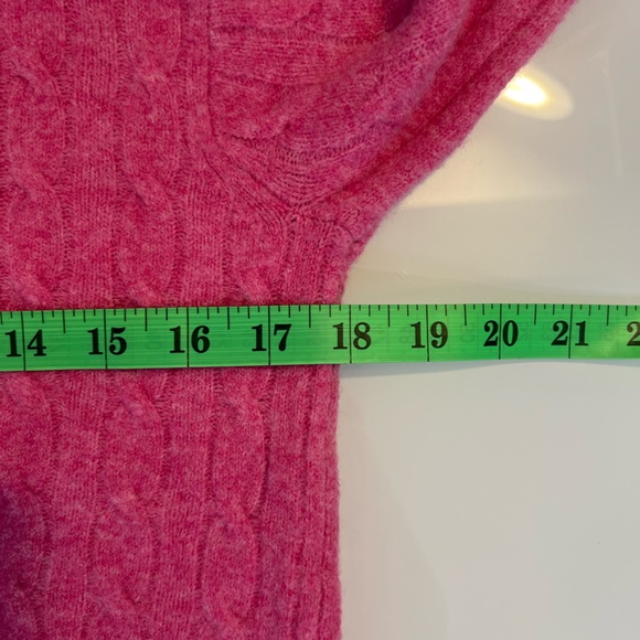 NEW / j.crew factory Cable-knit mockneck sweater in extra-soft yarn - Picture 6 of 10